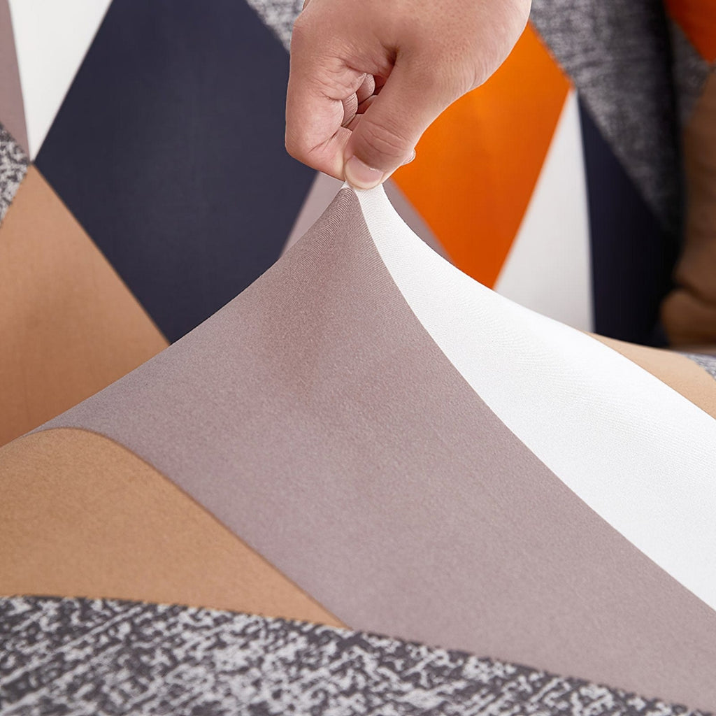 Exclusive Stretchable Sofa Cover - Prism Orange